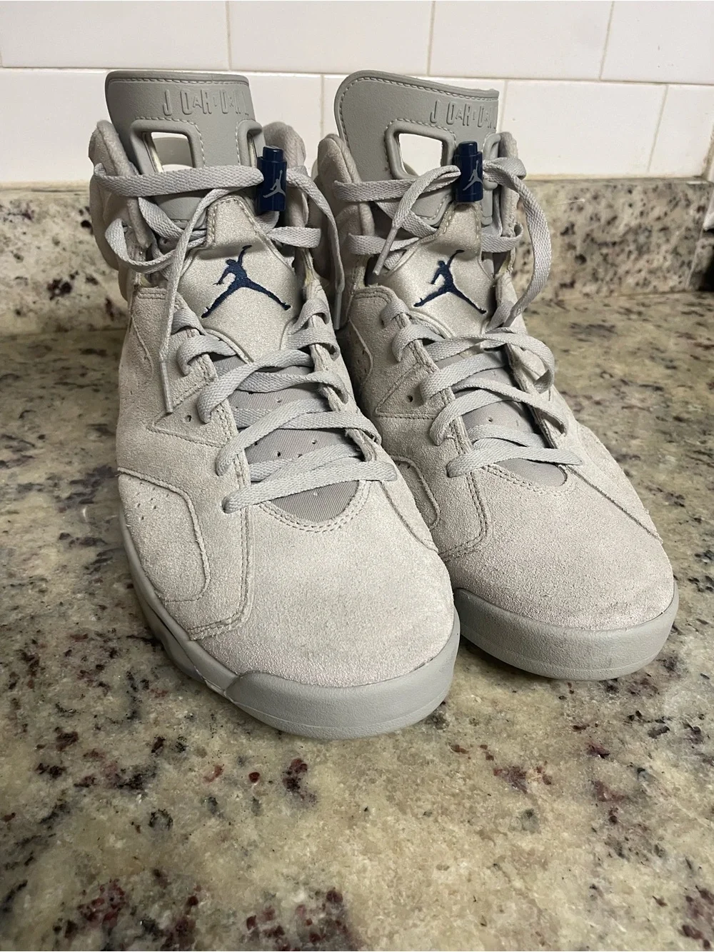 Air Jordan 6 Retro Georgetown sneaker shoes high top suede tongue brand men 13